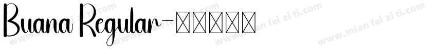Buana Regular字体转换